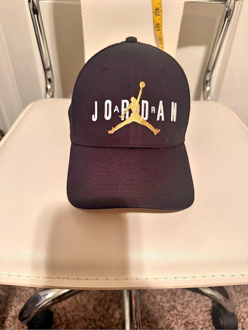 Nike Air Jordan Black & Gold Hat + Waist Bag Fanny Pack Set